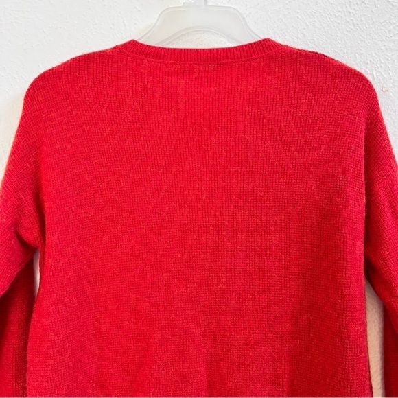 Madewell Asherton red henley waffle sweater - Picture 5 of 9